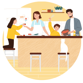 Mamá, papá ¿Qué comemos hoy?