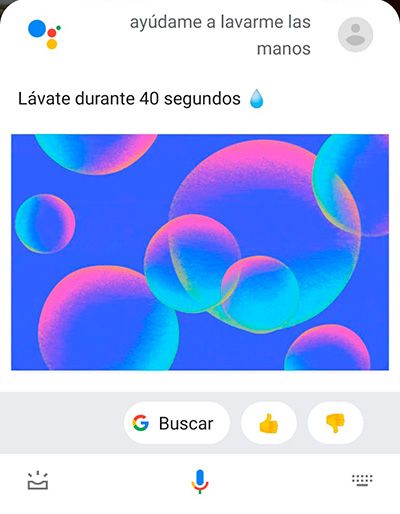 Lávate durante 40 segundos