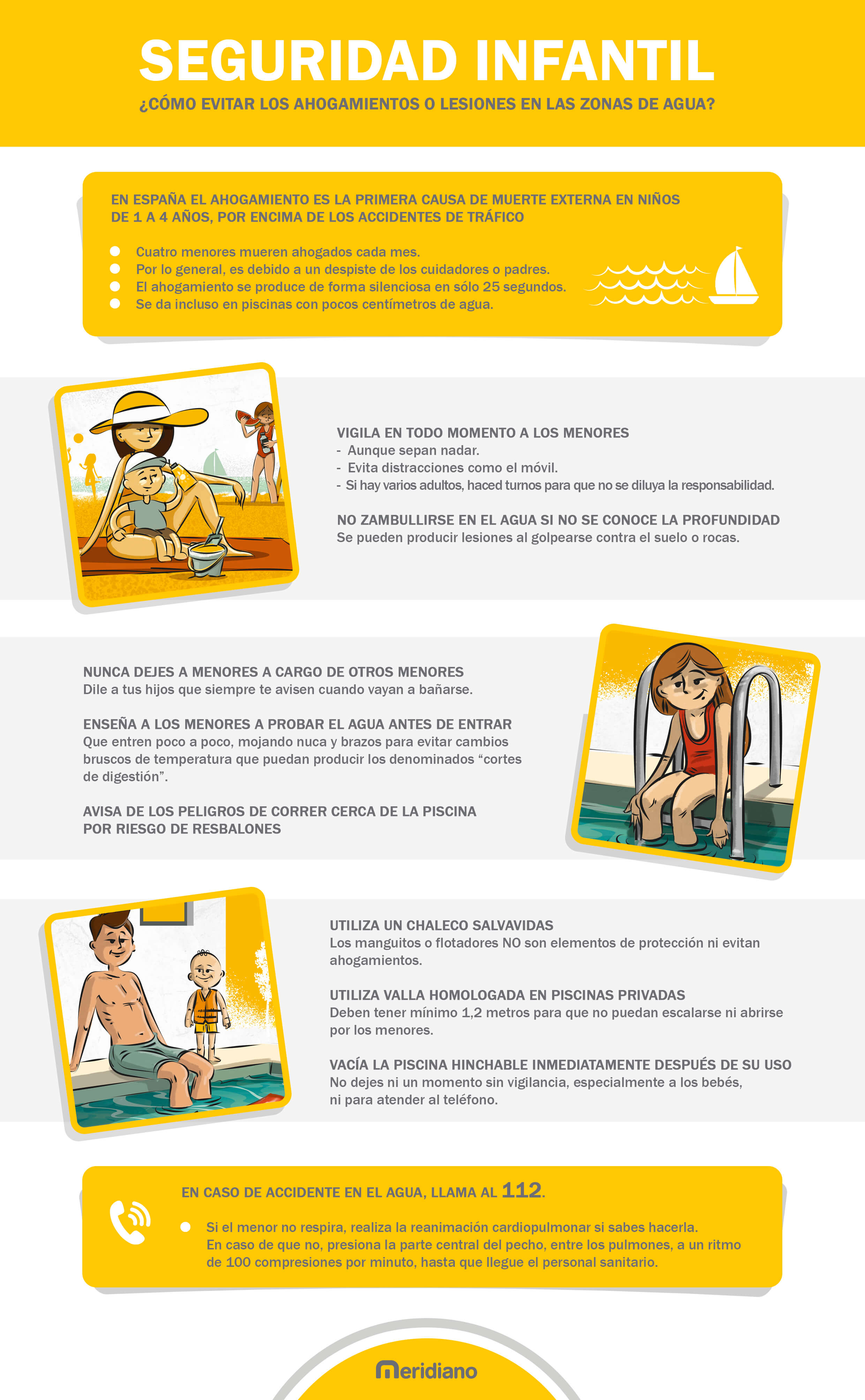 Seguridad infantil: ¿cómo evitar los ahogamientos y lesiones en el agua?